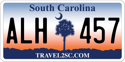 SC license plate ALH457