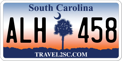 SC license plate ALH458