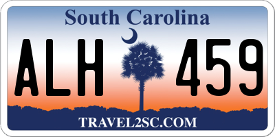 SC license plate ALH459