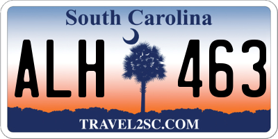 SC license plate ALH463
