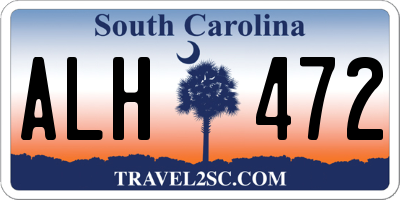 SC license plate ALH472