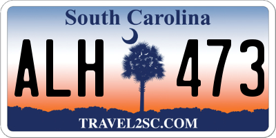 SC license plate ALH473