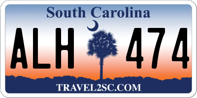 SC license plate ALH474