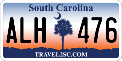 SC license plate ALH476