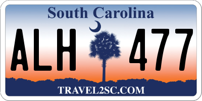 SC license plate ALH477