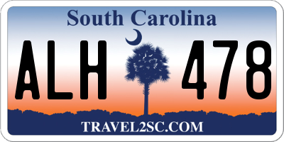 SC license plate ALH478