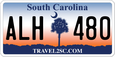 SC license plate ALH480