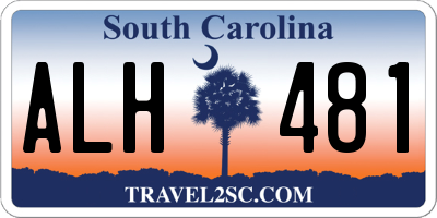 SC license plate ALH481