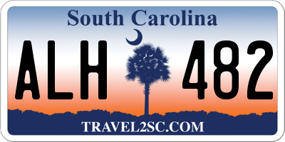 SC license plate ALH482