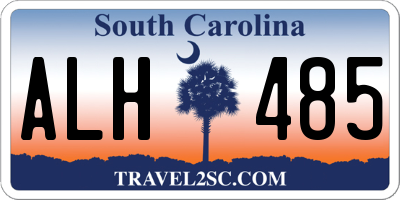 SC license plate ALH485