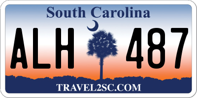SC license plate ALH487