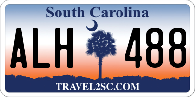 SC license plate ALH488