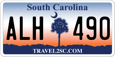 SC license plate ALH490