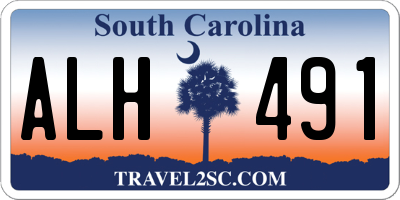 SC license plate ALH491