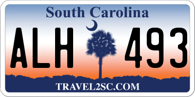 SC license plate ALH493