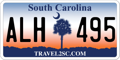 SC license plate ALH495