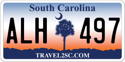 SC license plate ALH497