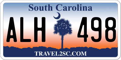 SC license plate ALH498