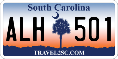 SC license plate ALH501