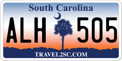 SC license plate ALH505