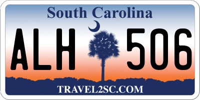 SC license plate ALH506