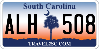 SC license plate ALH508