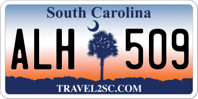 SC license plate ALH509