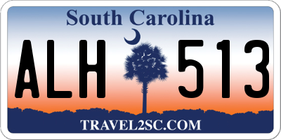 SC license plate ALH513