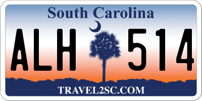 SC license plate ALH514