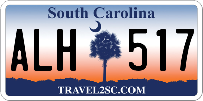 SC license plate ALH517