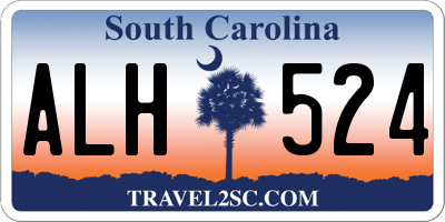 SC license plate ALH524
