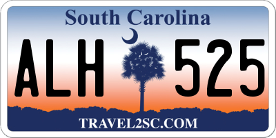 SC license plate ALH525