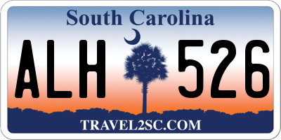 SC license plate ALH526
