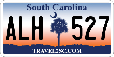 SC license plate ALH527