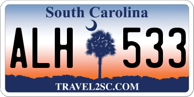 SC license plate ALH533