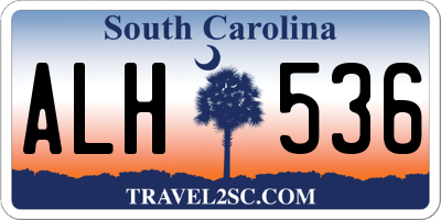 SC license plate ALH536