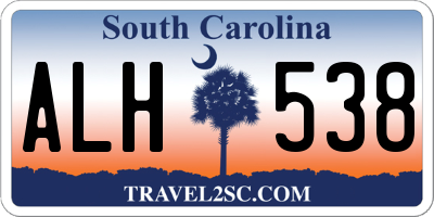 SC license plate ALH538