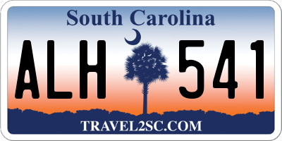 SC license plate ALH541