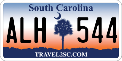 SC license plate ALH544
