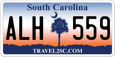 SC license plate ALH559