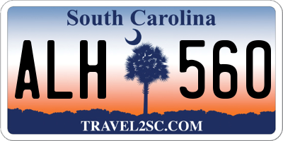 SC license plate ALH560