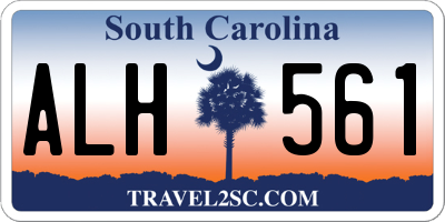 SC license plate ALH561