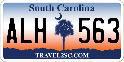 SC license plate ALH563