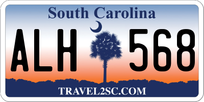 SC license plate ALH568