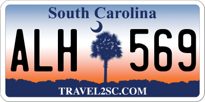 SC license plate ALH569