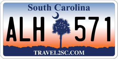 SC license plate ALH571