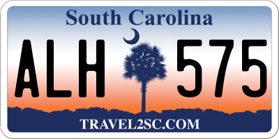 SC license plate ALH575