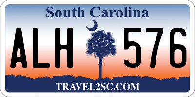 SC license plate ALH576