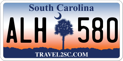 SC license plate ALH580