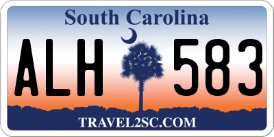 SC license plate ALH583
